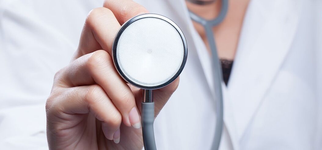 A doctor with a stethoscope